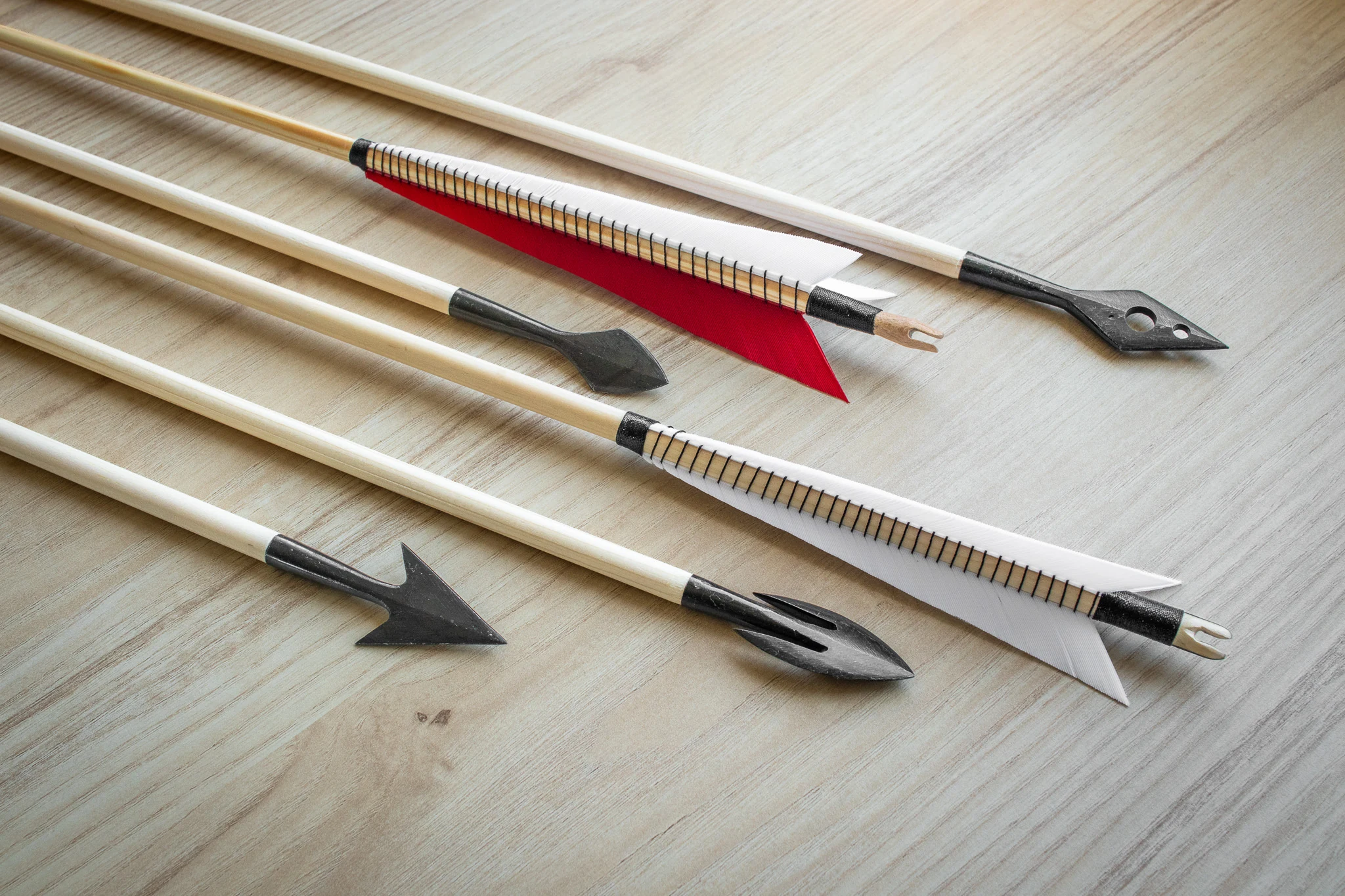 historical self nock wooden arrow