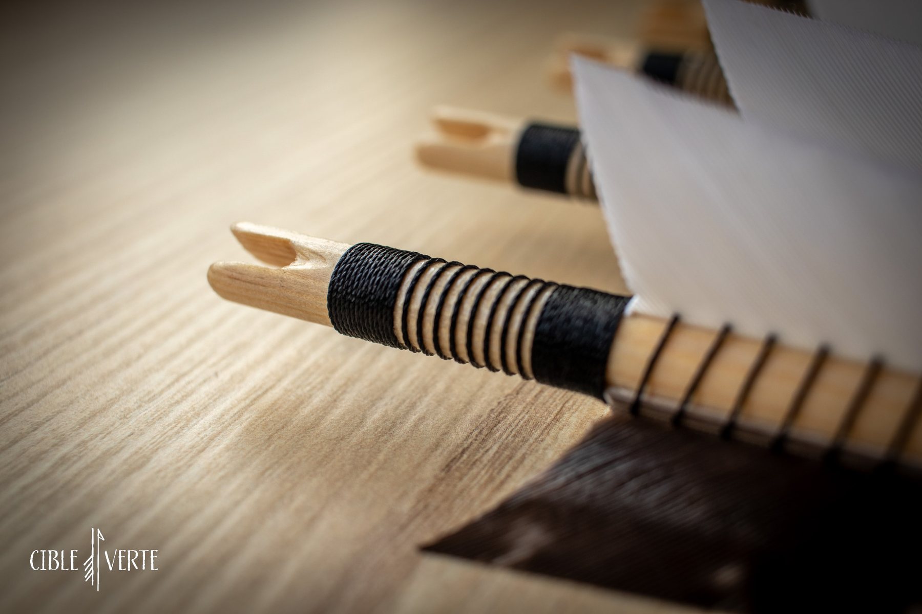 custom wooden arrows with self nocks