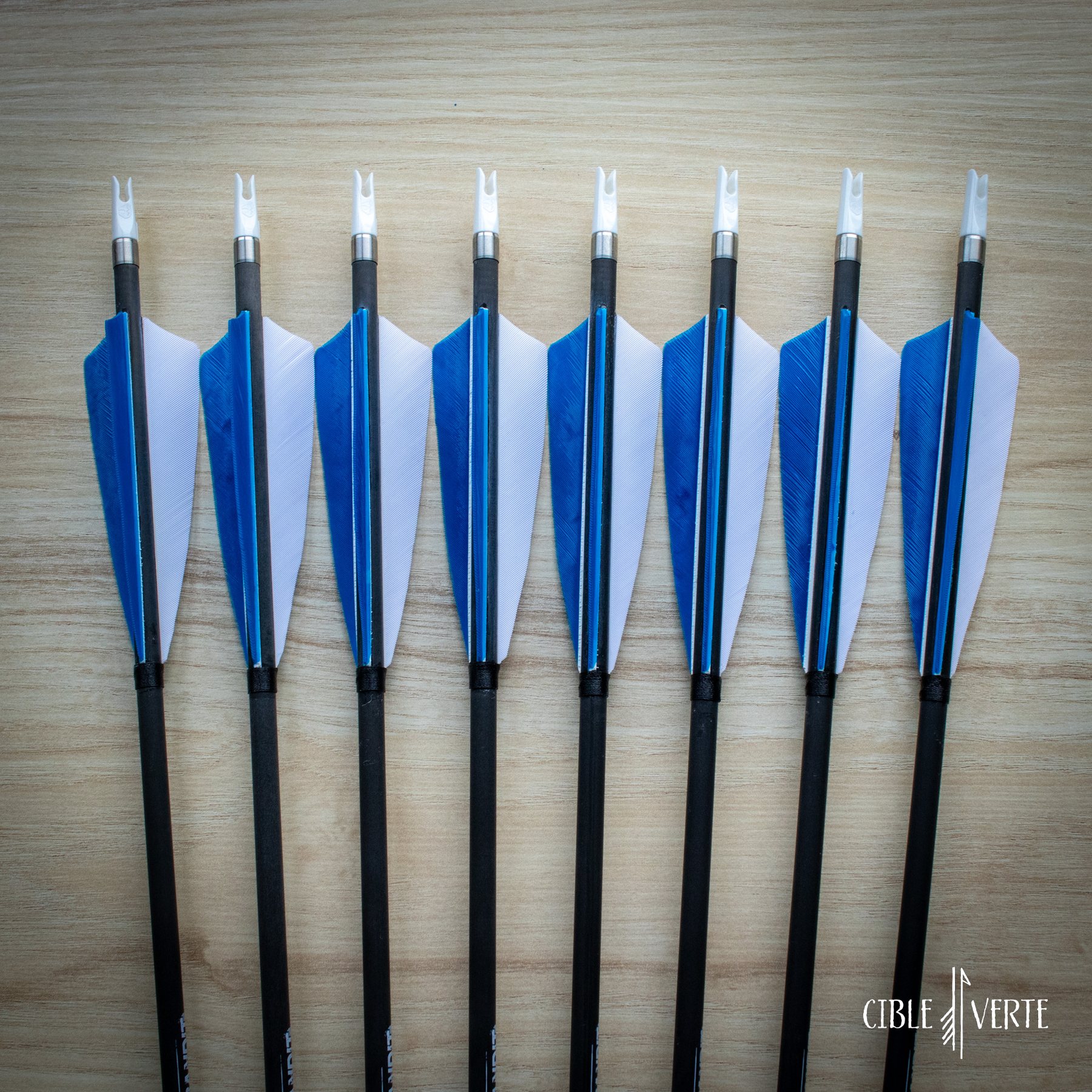carbon arrows close up