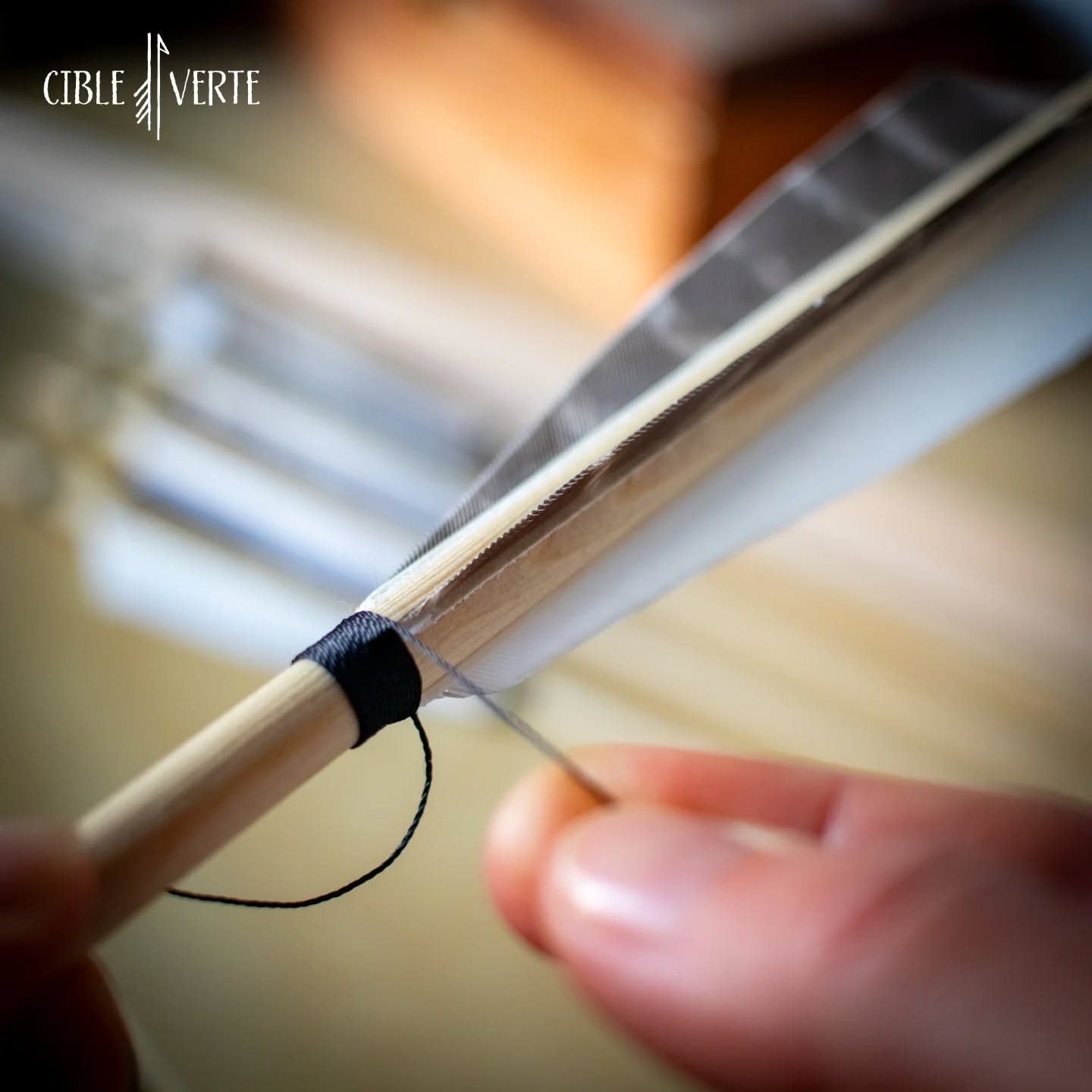 arrow making in the workshop