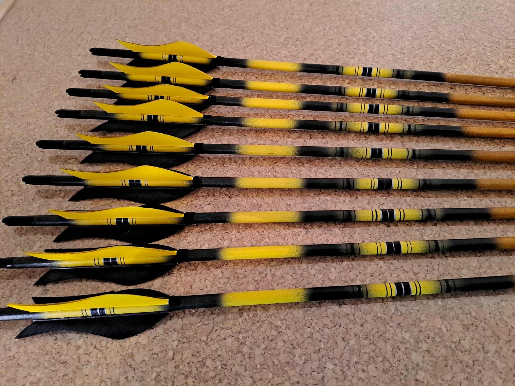 custom painted wooden arrows