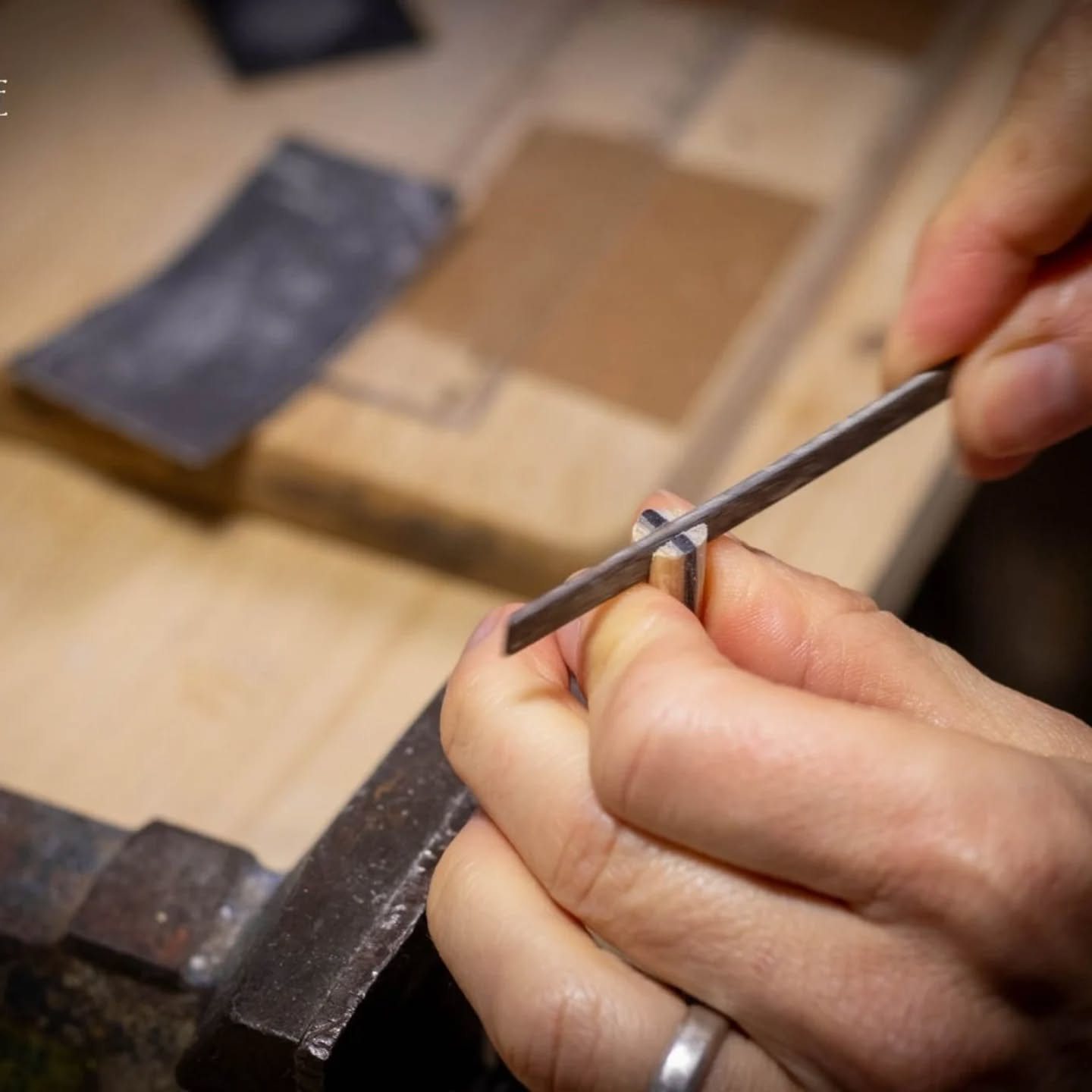 wooden arrow nock making
